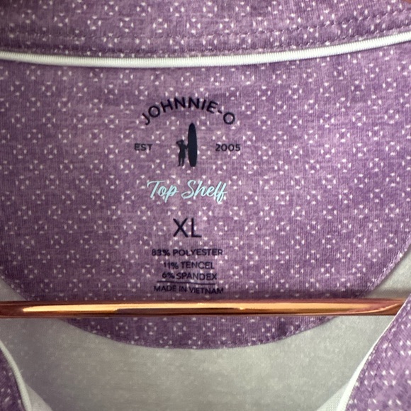 Johnnie-O purple performance polo Size XL - Picture 4 of 4